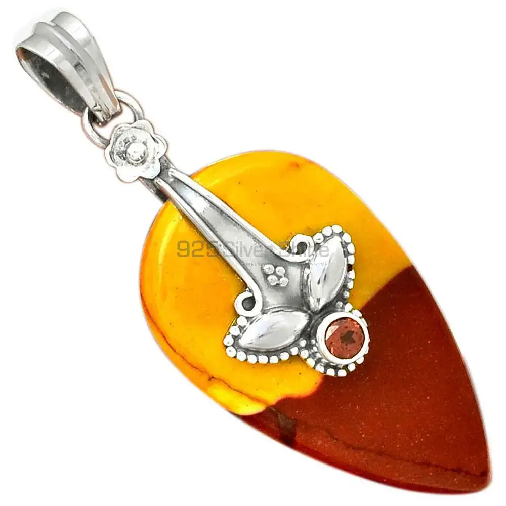 Multi Gemstone Handmade Pendants In Solid Sterling Silver Jewelry 925SP18-3_6
