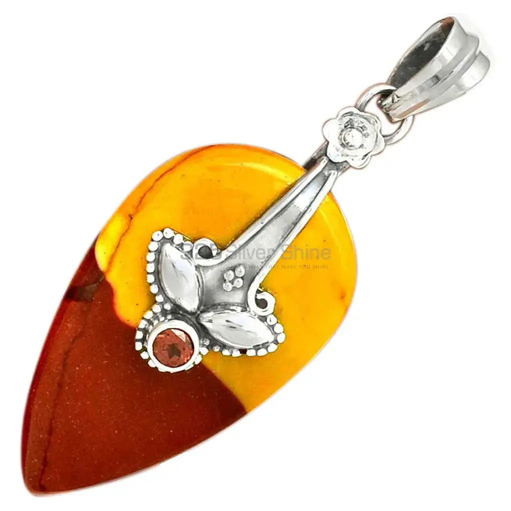 High Quality Multi Gemstone Handmade Pendants In Solid Sterling Silver Jewelry 925SP18-3_6
