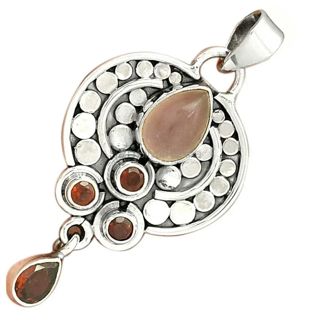 High Quality Multi Gemstone Handmade Pendants In Solid Sterling Silver Jewelry 925SP32-1_2