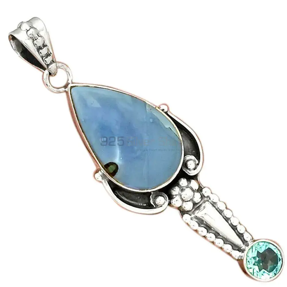 High Quality Multi Gemstone Pendants Suppliers In 925 Fine Silver Jewelry 925SP081-4