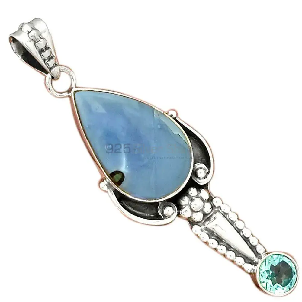 Multi Gemstone Pendants In 925 Fine Silver Jewelry 925SP081-4_0