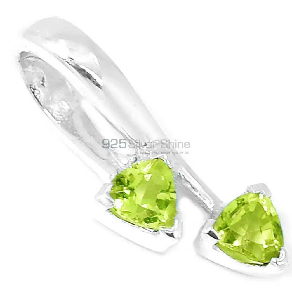 High Quality Peridot Gemstone Pendants Exporters In 925 Solid Silver Jewelry 925SP210-2_0