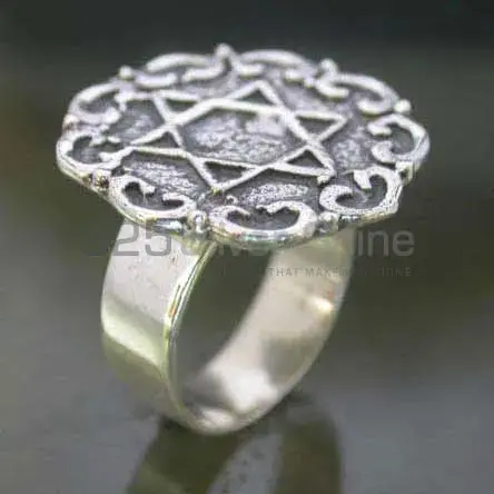 Plain 925 Solid Silver Rings Jewelry 925SR2479