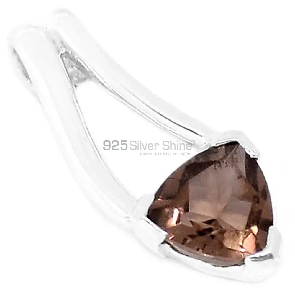 Smokey Gemstone Handmade Pendants In 925 Sterling Silver Jewelry 925SP285-1