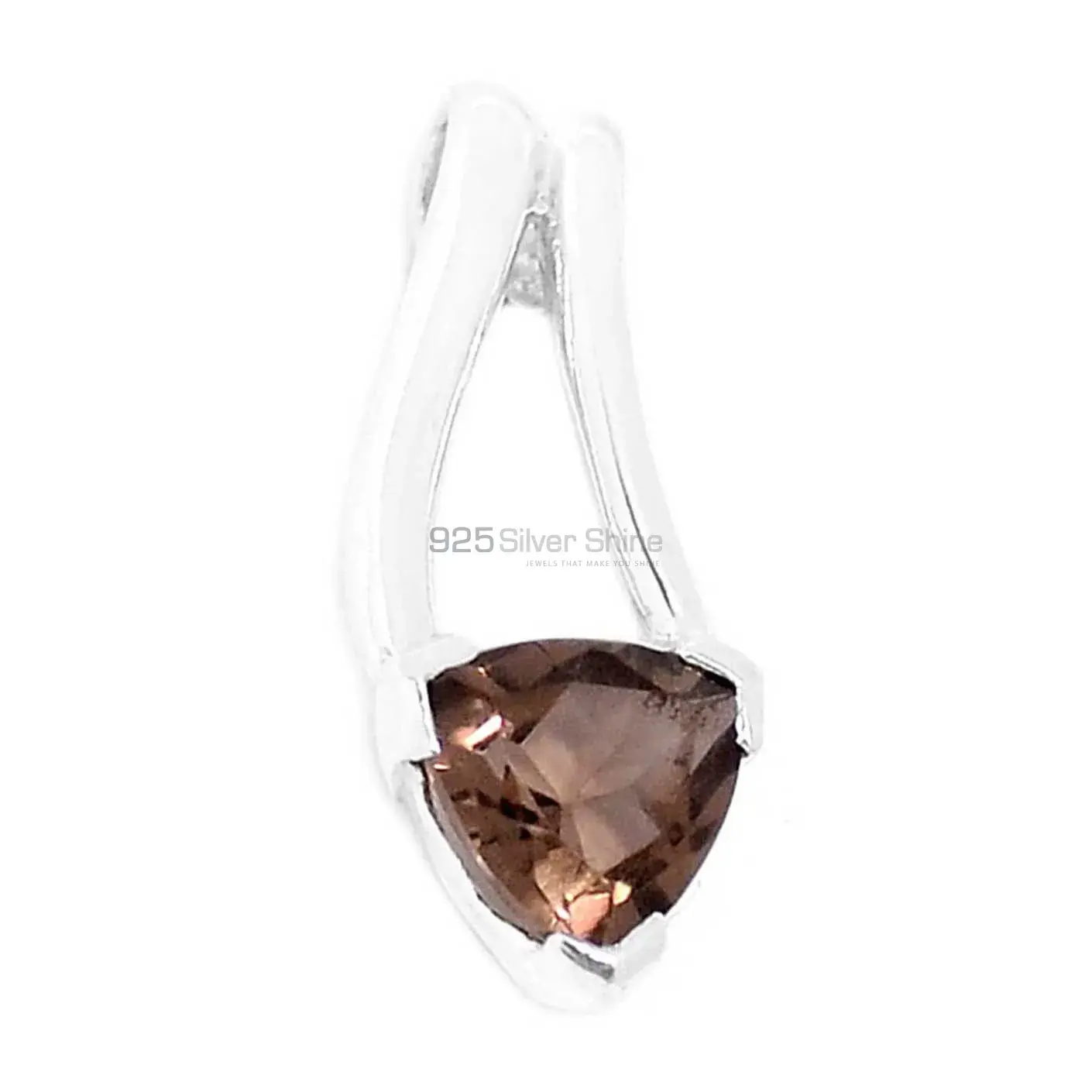 Smokey Gemstone Handmade Pendants In 925 Sterling Silver Jewelry 925SP285-1_1