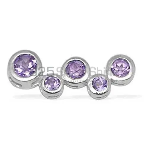 High Quality Solid Sterling Silver Handmade Pendants In Amethyst Gemstone Jewelry 925SP1387_0