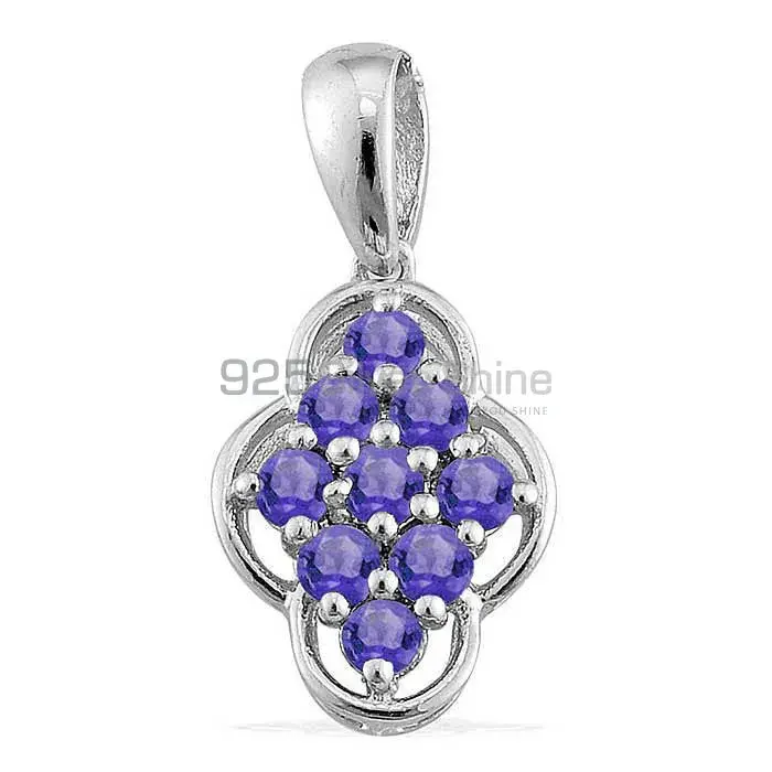 High Quality Solid Sterling Silver Handmade Pendants In Amethyst Gemstone Jewelry 925SP1687