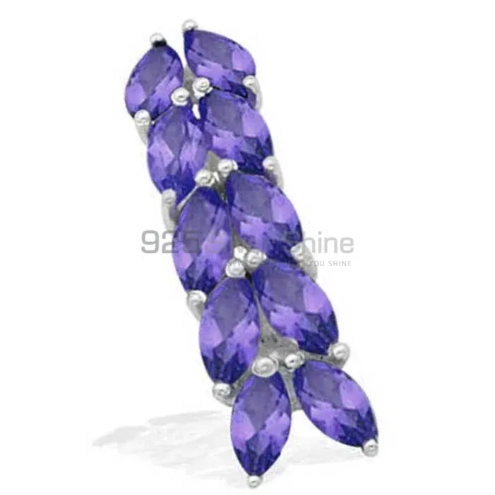 High Quality Solid Sterling Silver Handmade Pendants In Iolite Gemstone Jewelry 925SP1537_0