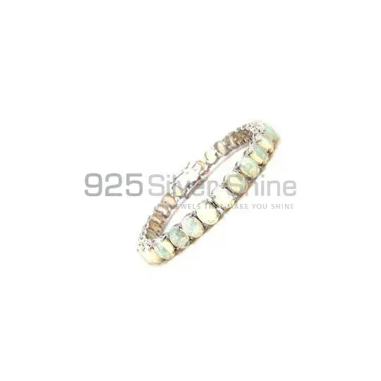 Sterling Silver Handmade Tennis Bracelets In Opal Gemstone Jewelry 925SB215_0