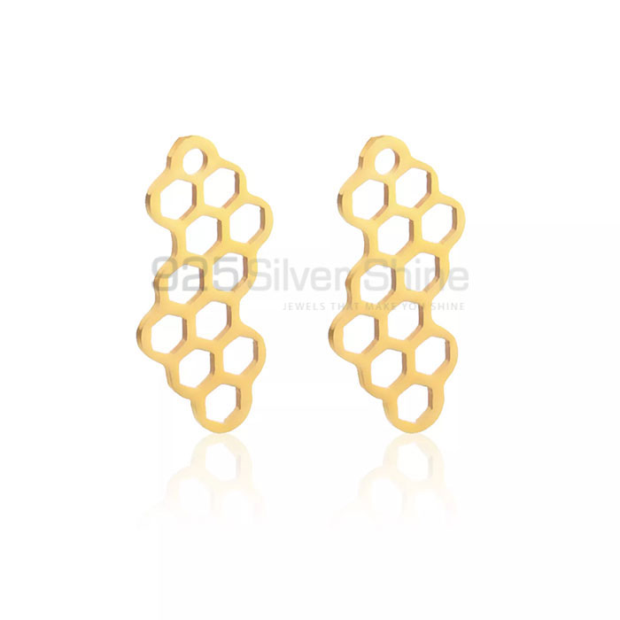 Honey Bee Design Pendant In Sterling Silver Jewelry HBMN337_0