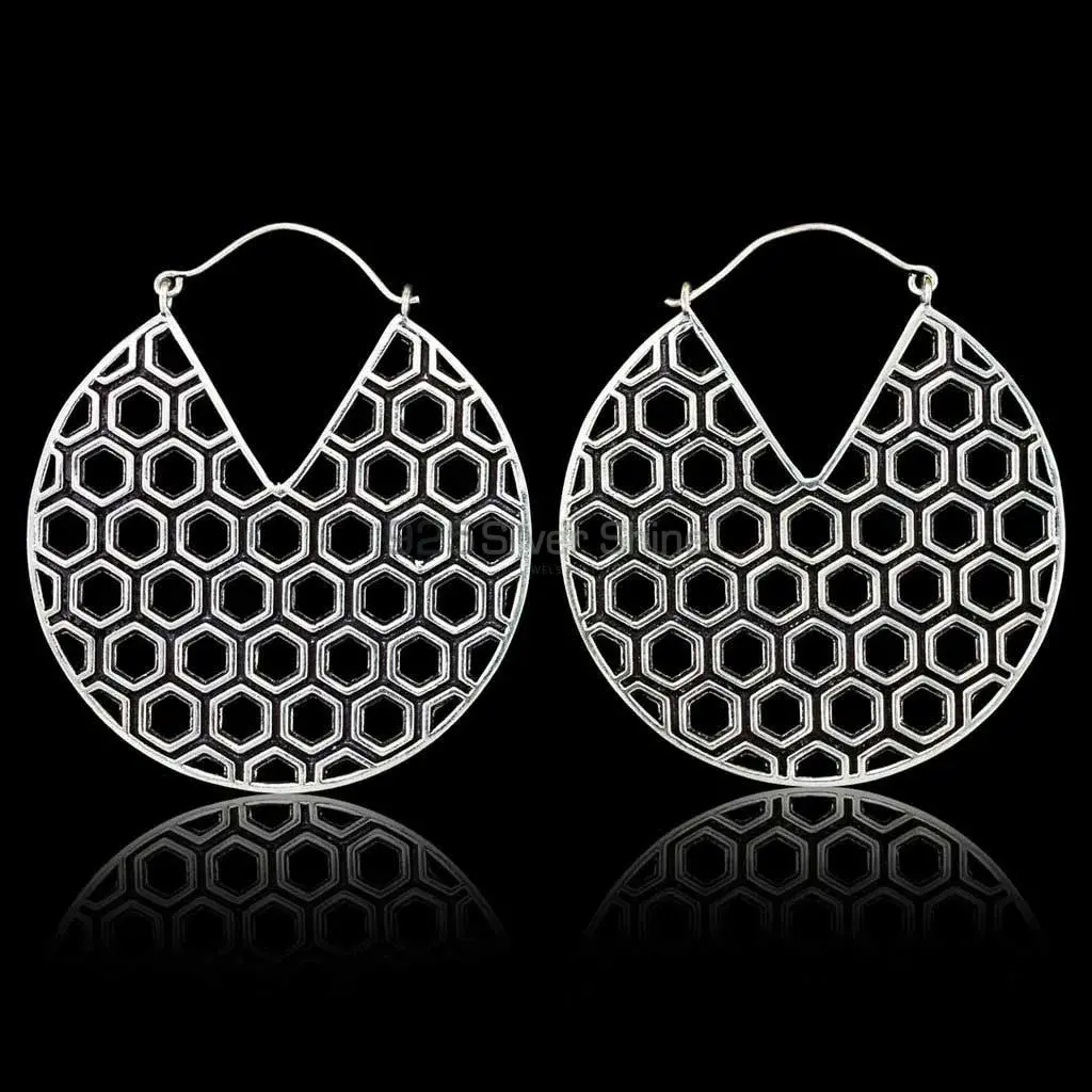 Honey Bee Mandala Earring In Solid 925 Silver 925ME103_0