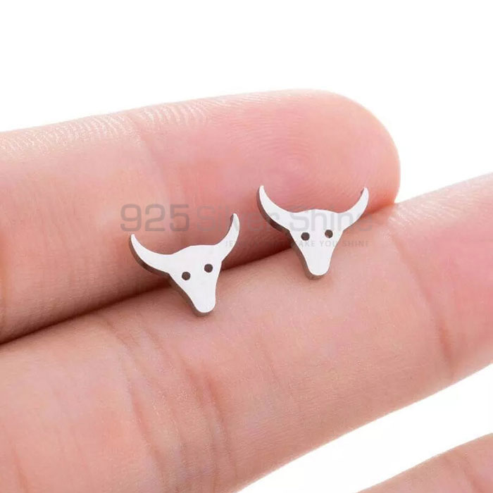 Hooke's Horns Earring, Top Selections Animal Minimalist Earring In 925 Sterling Silver AME41_2