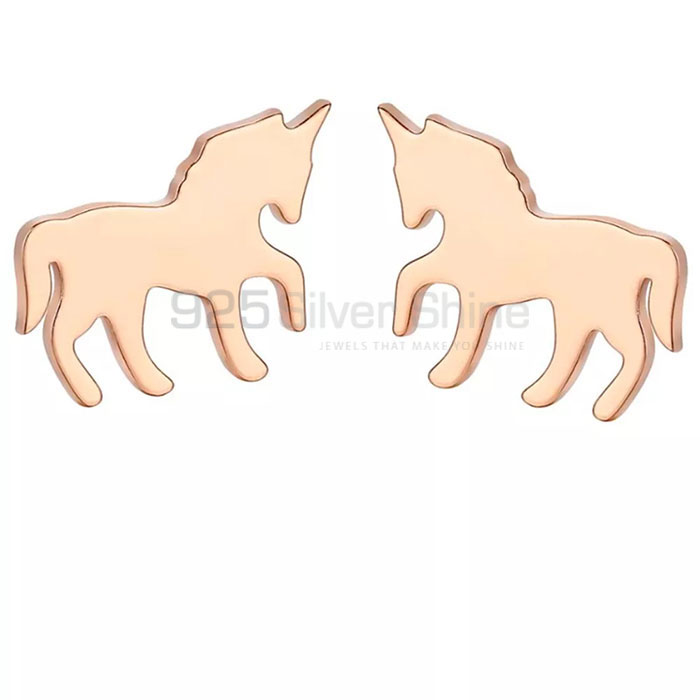 Horse Earring, Best Selections Animal Minimalist Earring In 925 Sterling Silver AME75