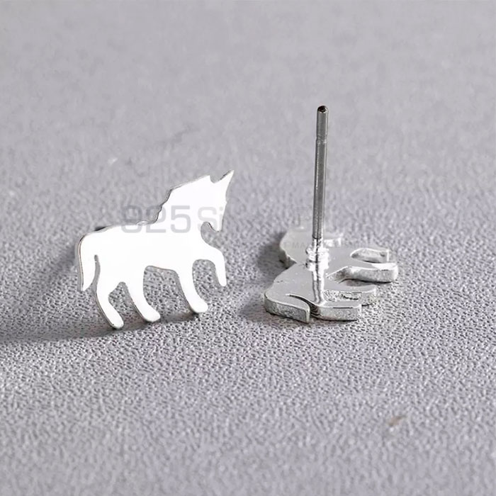 Horse Earring, Best Selections Animal Minimalist Earring In 925 Sterling Silver AME75_0