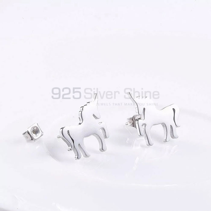 Horse Earring, Top Selections Animal Minimalist Earring In 925 Sterling Silver AME55