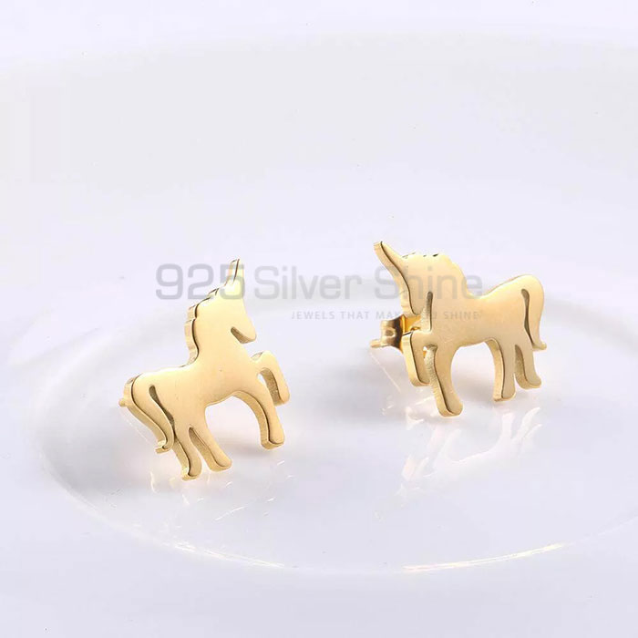 Horse Earring, Top Selections Animal Minimalist Earring In 925 Sterling Silver AME55_1