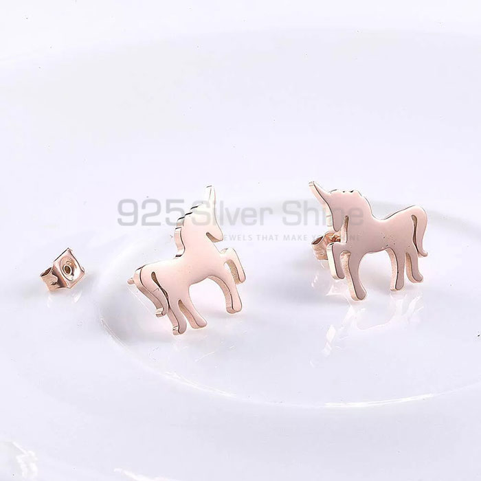 Horse Earring, Top Selections Animal Minimalist Earring In 925 Sterling Silver AME55_2