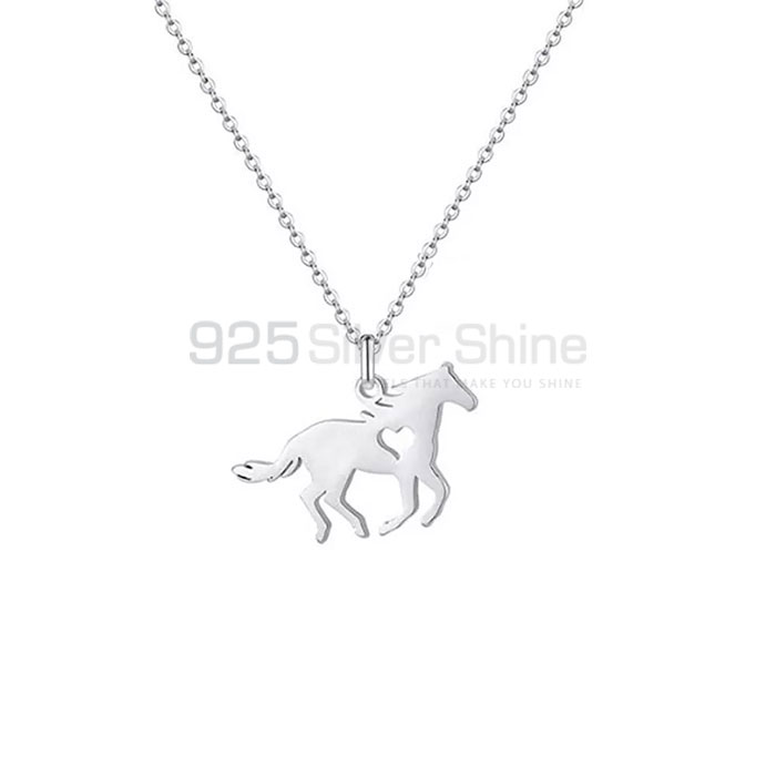 Horse Necklace, Best Collection Animal Minimalist Necklace In 925 Sterling Silver AMN154_0