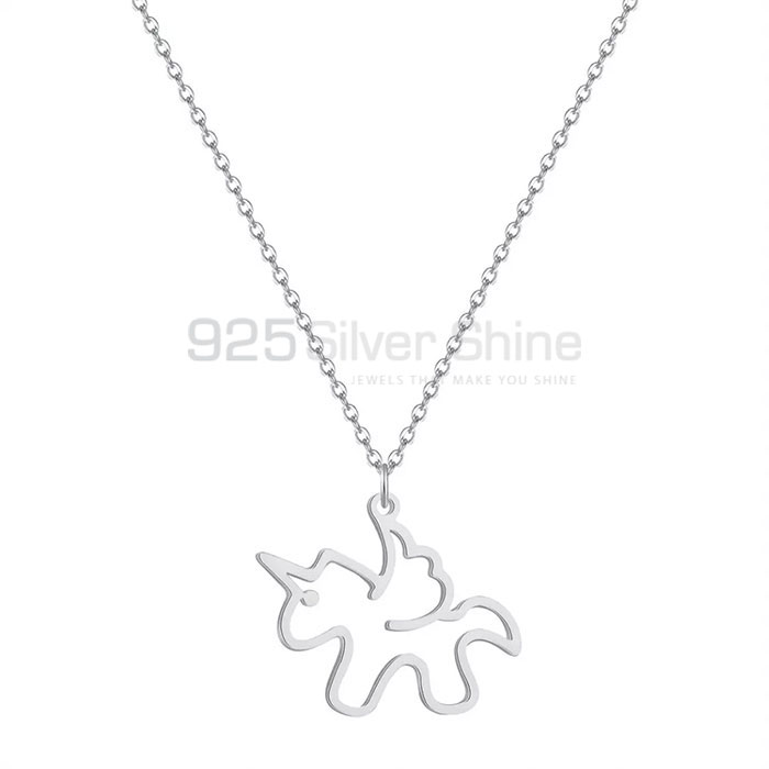 Horse Necklace, Animal Minimalist Necklace In 925 Sterling Silver AMN132