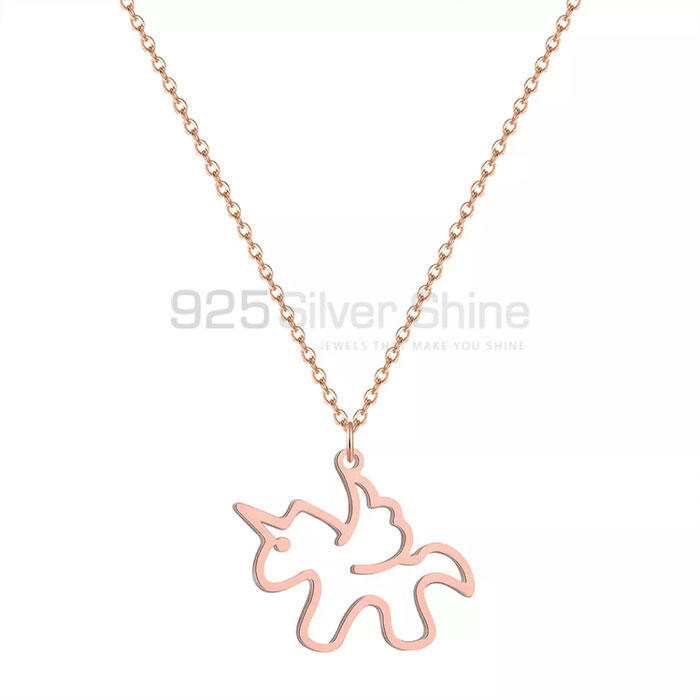 Horse Necklace, Best Selections Animal Minimalist Necklace In 925 Sterling Silver AMN132_1