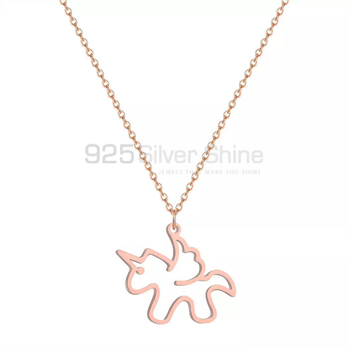 Horse Necklace, Animal Minimalist Necklace In 925 Sterling Silver AMN132_1