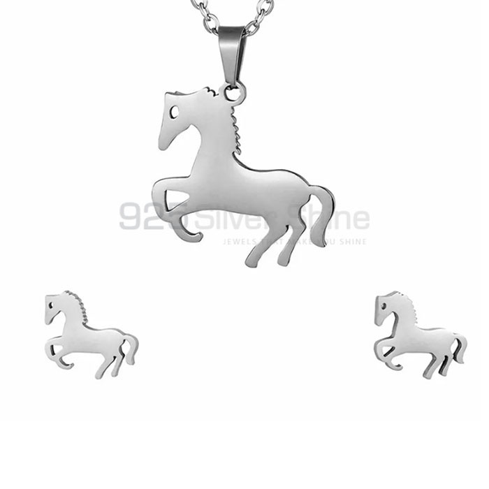 Horse Necklace, Animal Minimalist Necklace In 925 Sterling Silver AMN253