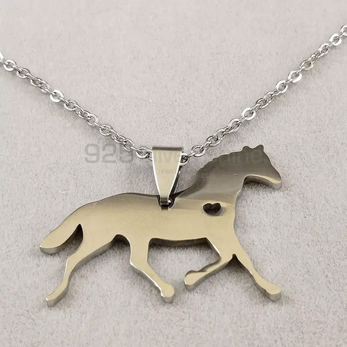 Horse Necklace, Stunning Animal Minimalist Necklace In 925 Sterling Silver AMN170_0