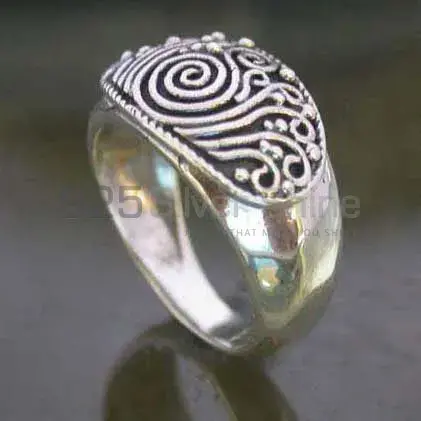 Plain Fine Silver Rings Jewelry 925SR2477_1
