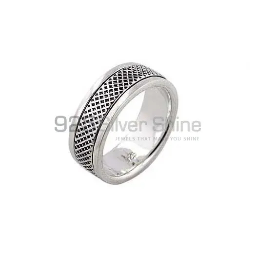 Plain Fine Silver Rings Jewelry 925SR2672_1