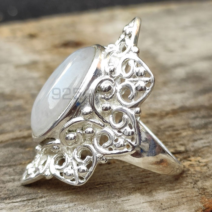 Rainbow Moonstone Ring In 925 Sterling Silver SSR70_0