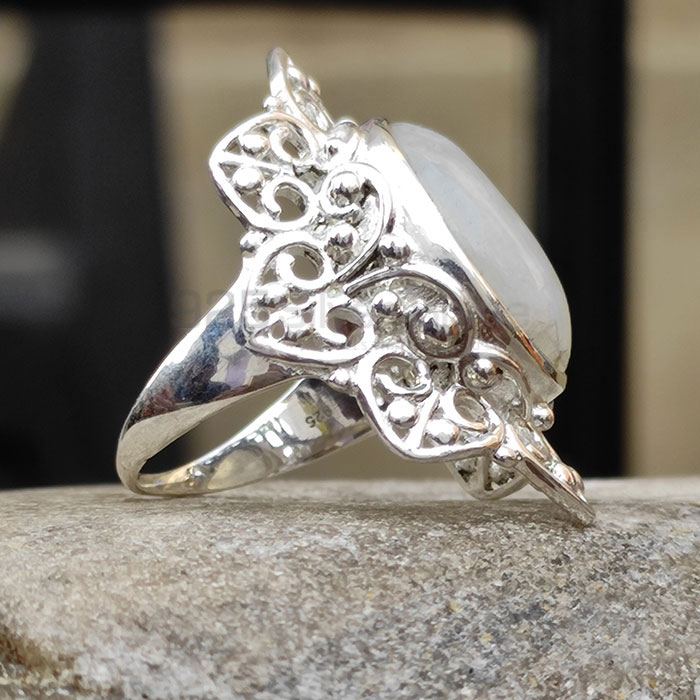 Rainbow Moonstone Ring In 925 Sterling Silver SSR70_2