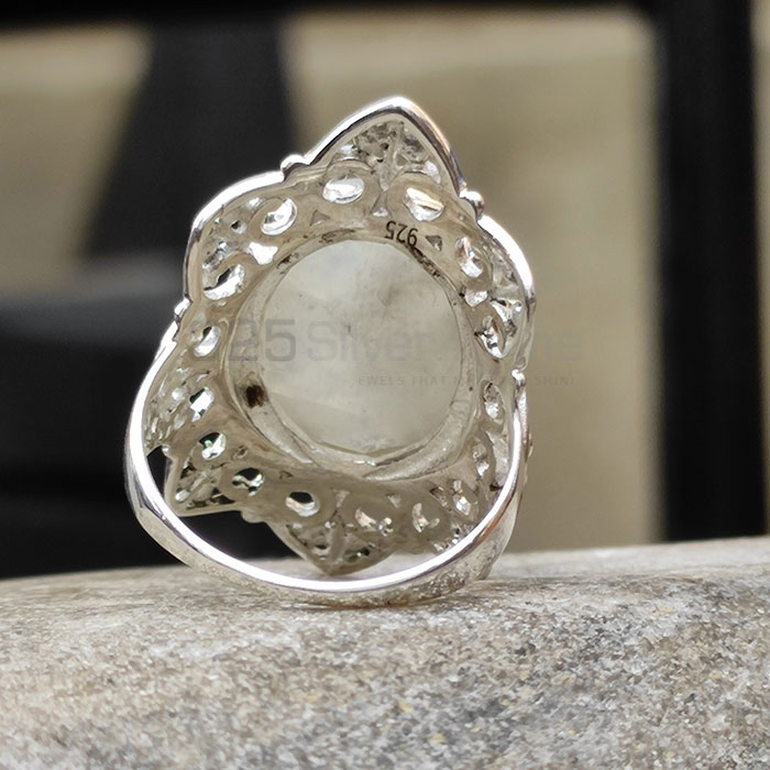 Huge Rainbow Moonstone Ring In 925 Sterling Silver SSR70_3