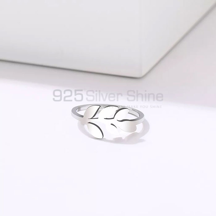 Hugging Leaves Leaf Ring In Sterling Silver FWMR242