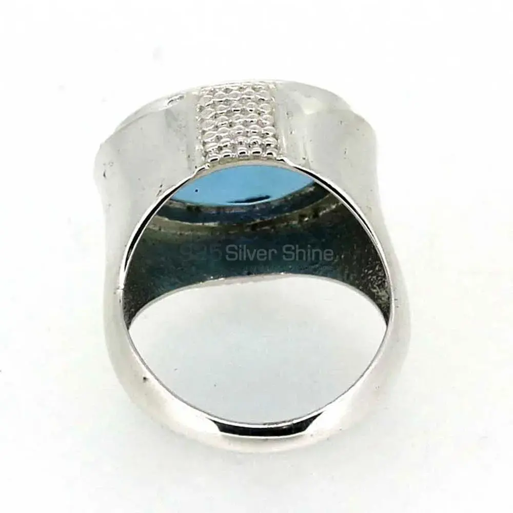 Hydro Blue Topaz Gemstone Ring In Sterling Silver 925SR042-5_0
