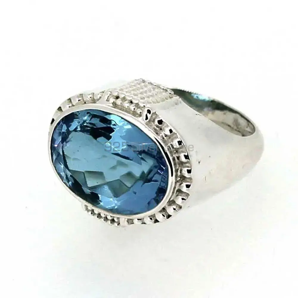 Hydro Blue Topaz Gemstone Ring In Sterling Silver 925SR042-5_1