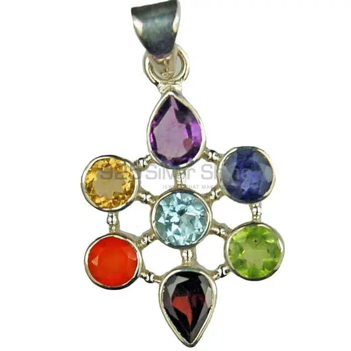 I Love Chakra Pendant With 925 Sterling Silver Jewelry SSCP126
