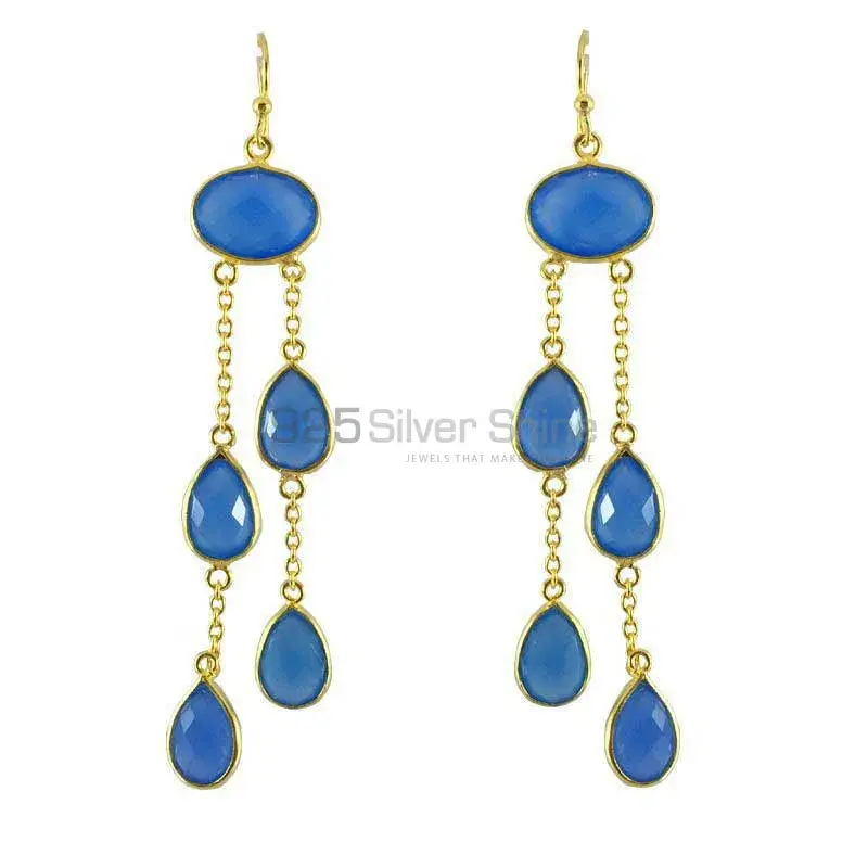 Inexpensive 925 Sterling Silver Earrings In Iolite Gemstone Jewelry 925SE1294