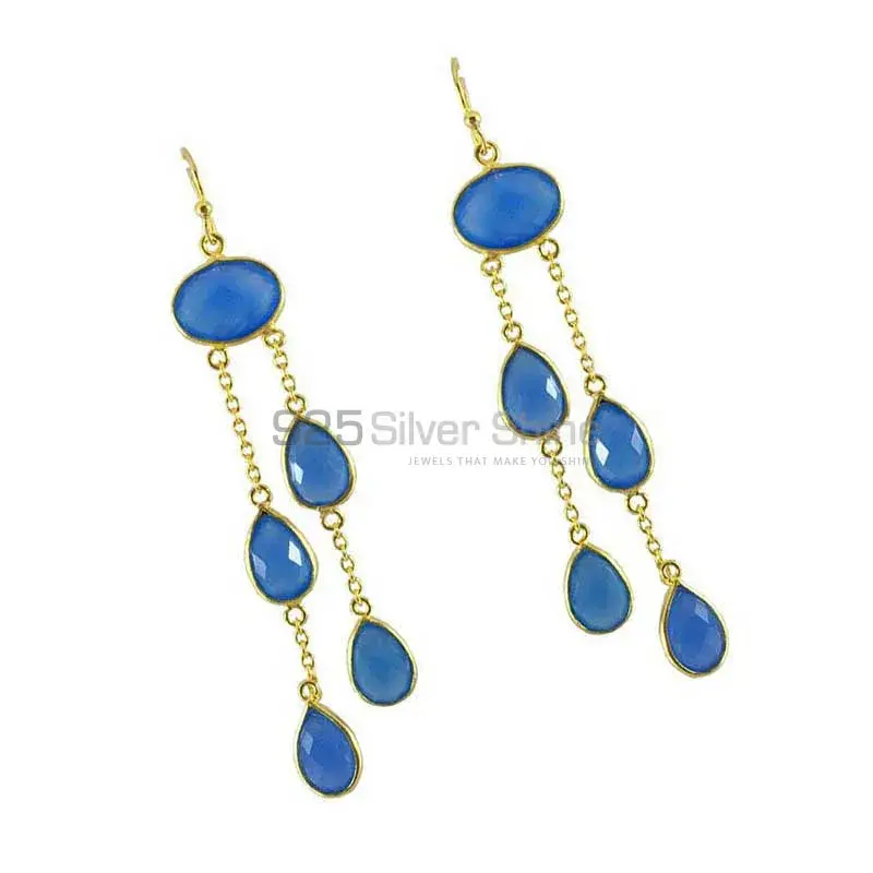 Inexpensive 925 Sterling Silver Earrings In Iolite Gemstone Jewelry 925SE1294_0
