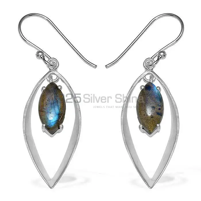 925 Sterling Silver Earrings In Labradorite Gemstone Jewelry 925SE908_0