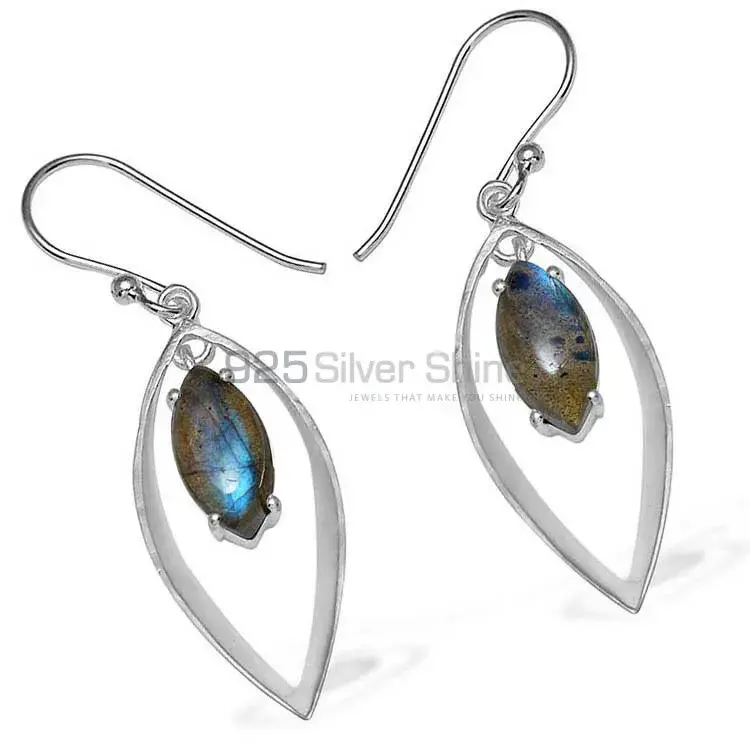 Inexpensive 925 Sterling Silver Earrings In Labradorite Gemstone Jewelry 925SE908_0