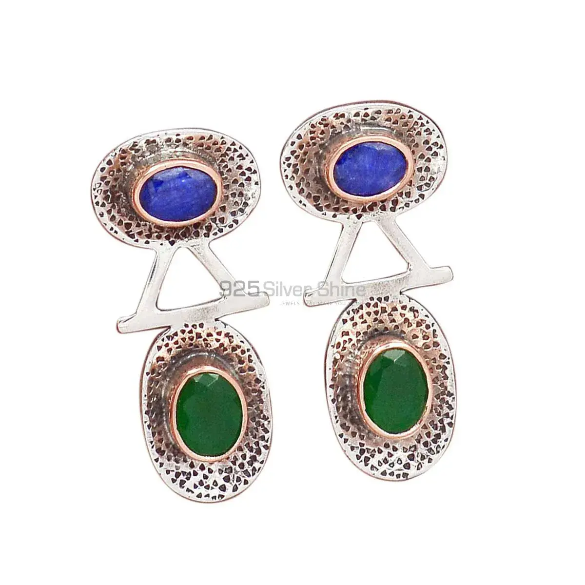 925 Sterling Silver Earrings In Multi Gemstone Jewelry 925SE2149_0