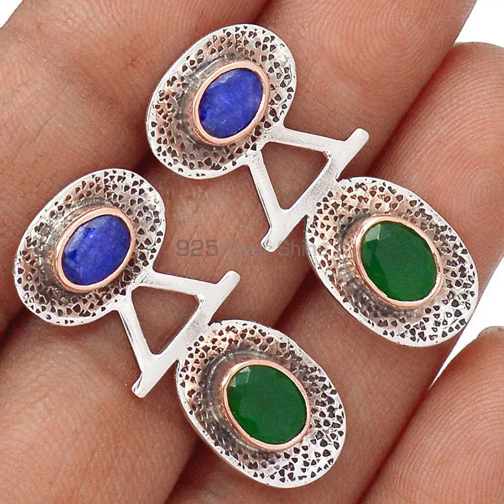 925 Sterling Silver Earrings In Multi Gemstone Jewelry 925SE2149_1