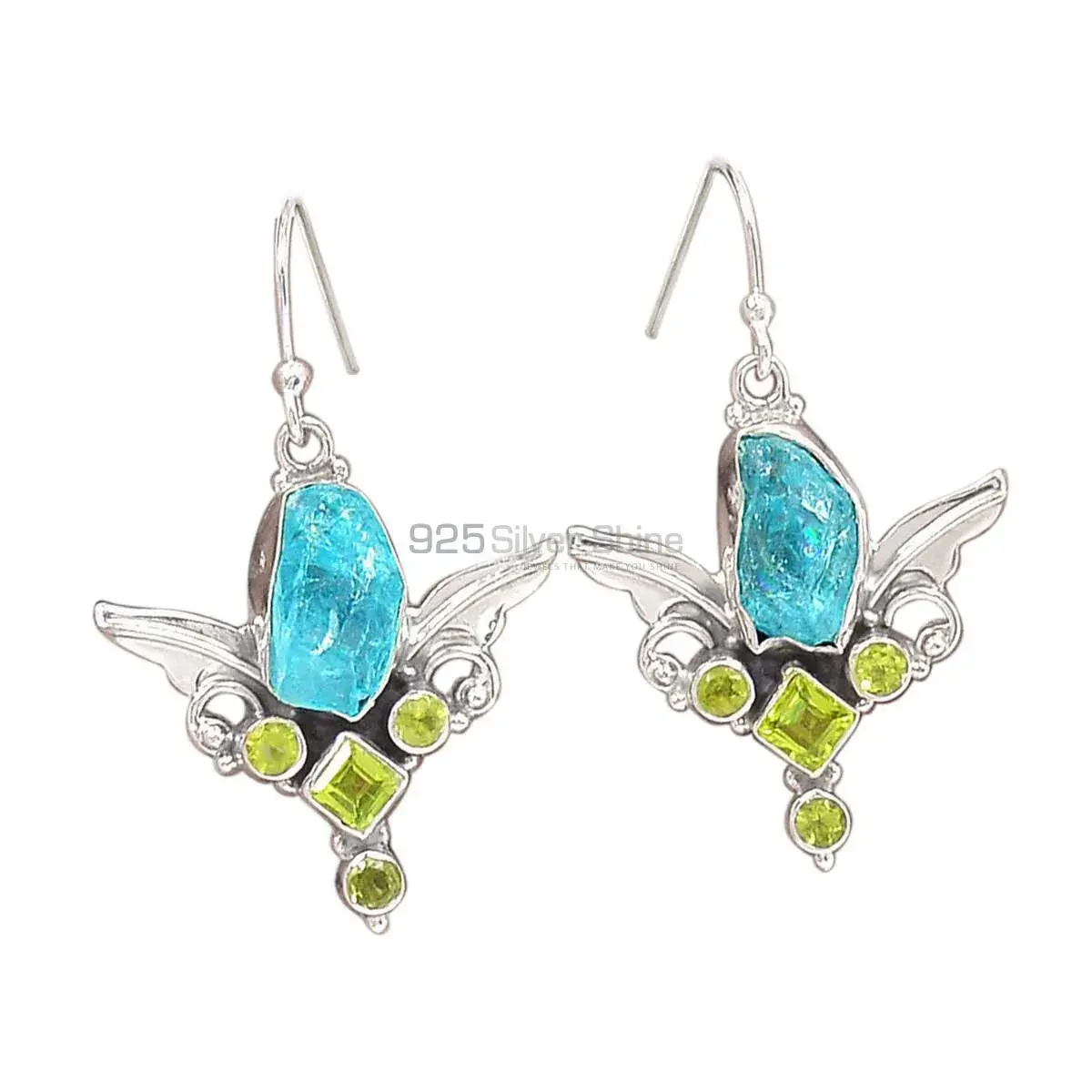 925 Sterling Silver Earrings In Multi Gemstone Jewelry 925SE2623_0