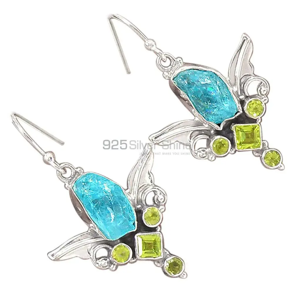 925 Sterling Silver Earrings In Multi Gemstone Jewelry 925SE2623_1
