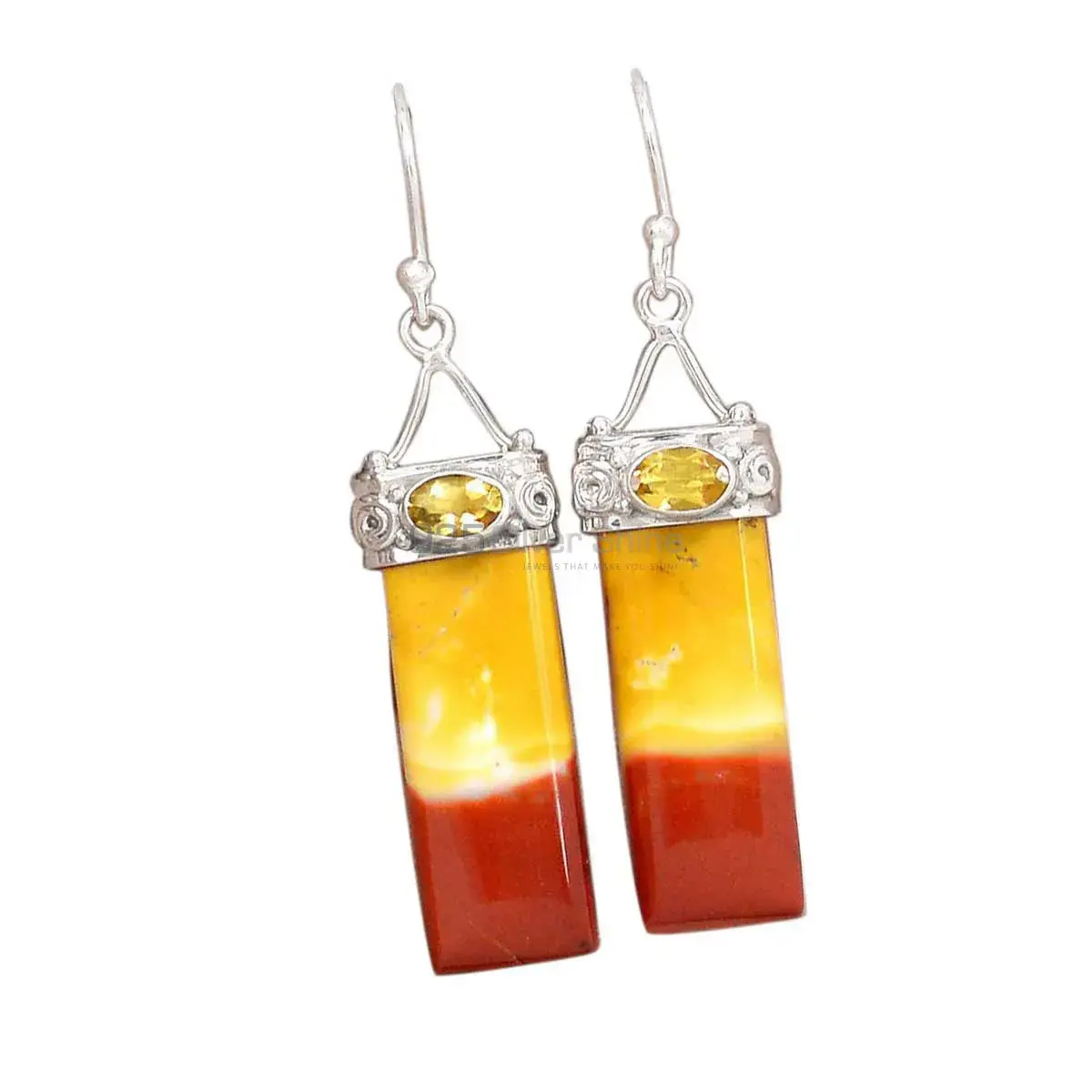 925 Sterling Silver Earrings In Multi Gemstone Jewelry 925SE3099_0