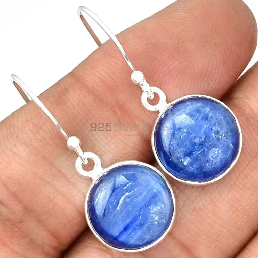 Inexpensive 925 Sterling Silver Earrings Wholesaler In Kyanite Gemstone Jewelry 925SE2238_0