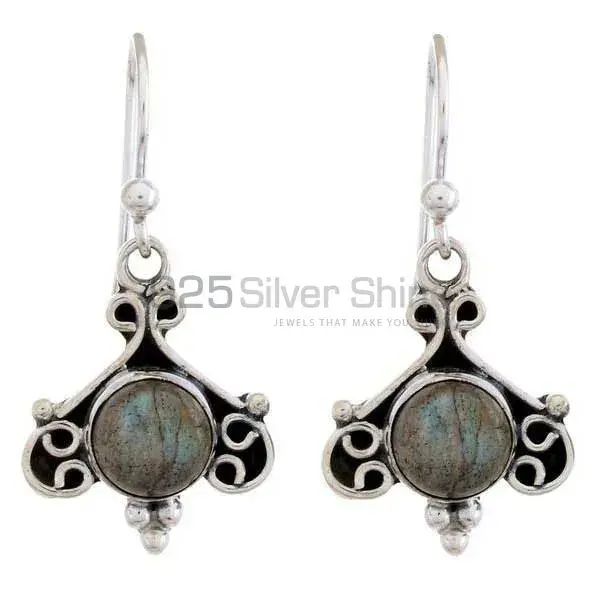 Inexpensive 925 Sterling Silver Earrings Wholesaler In Labradorite Gemstone Jewelry 925SE1225