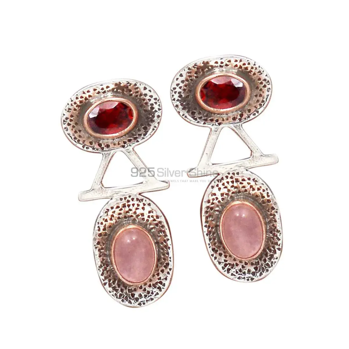 Inexpensive 925 Sterling Silver Earrings Wholesaler In Multi Gemstone Jewelry 925SE2159
