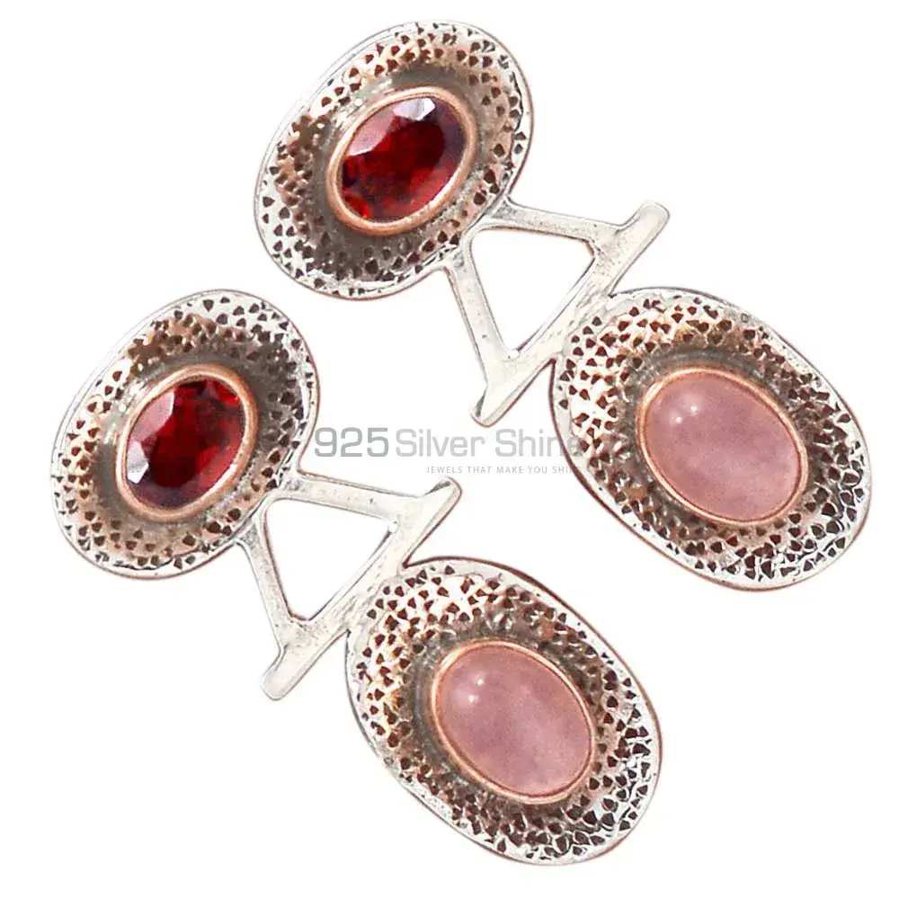 Inexpensive 925 Sterling Silver Earrings Wholesaler In Multi Gemstone Jewelry 925SE2159_1