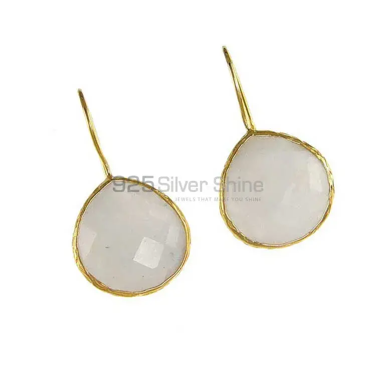 925 Sterling Silver Earrings In Rainbow Moonstone Jewelry 925SE1979_1